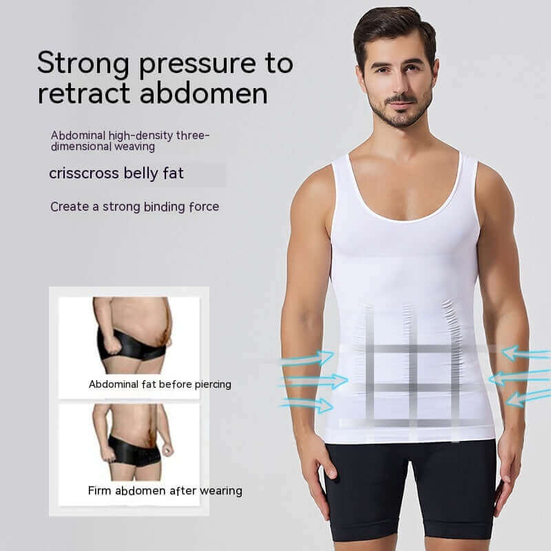 Male torso slimming vest