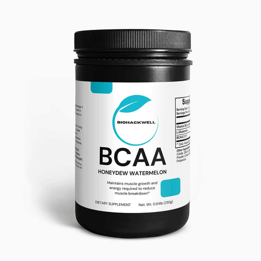 BCAA post-workout powder in honeydew/watermelon flavor