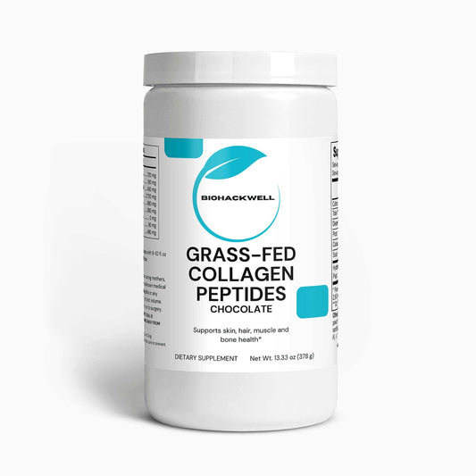 Grass-fed collagen peptides with decadent chocolate flavor